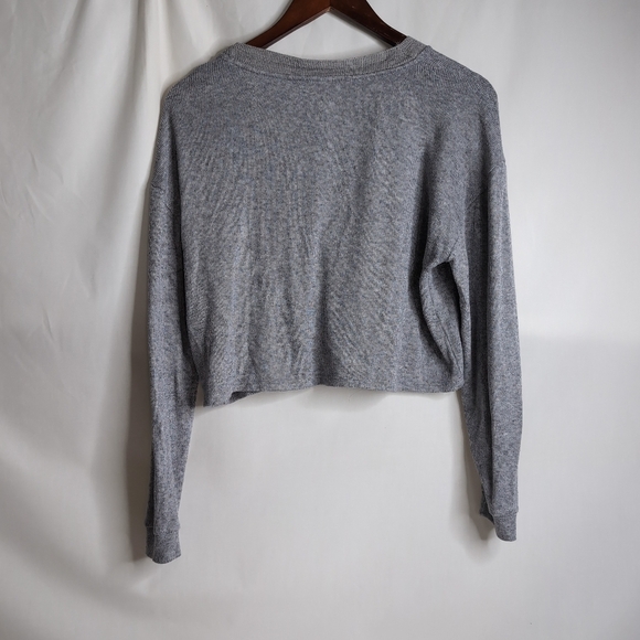 Zara Light weight Grey Cropped Button Cardigan, Size S - Picture 2 of 6